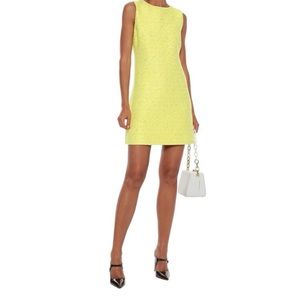 Alice and Olivia Size 2, mini sequin yellow dress